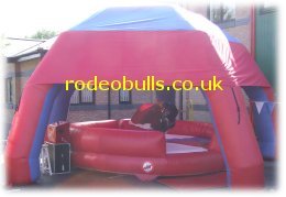 Rodeo bull hire with free inflatable marquee.