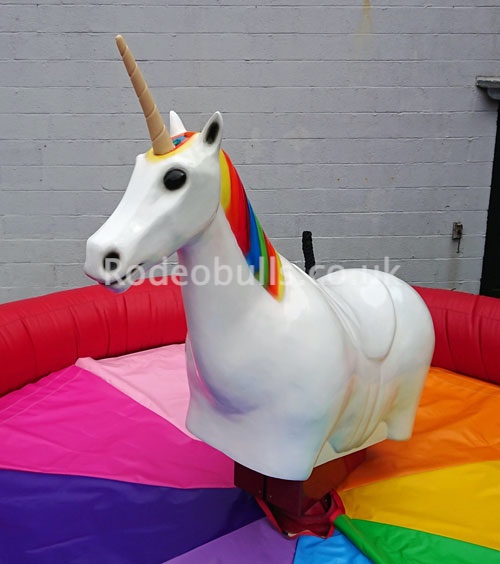 Rodeo Unicorn Ride for hire from rodeobulls.co.uk.